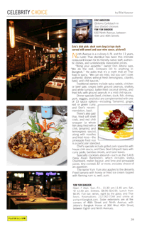 Yum Yum Bangkok, Playbill