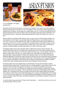 Yum Yum Bangkok, Asian Fusion