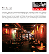 Yum Yum Bangkok, TimeOut New York